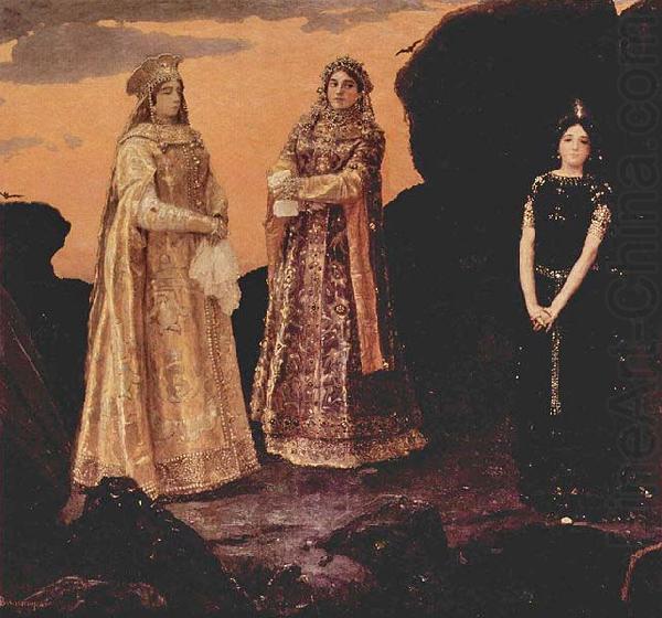 Wassnezow, Wiktor Michajlowitsch Drei Koniginnen des unterirdischen Reiches china oil painting image
